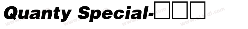 Quanty Special字体转换